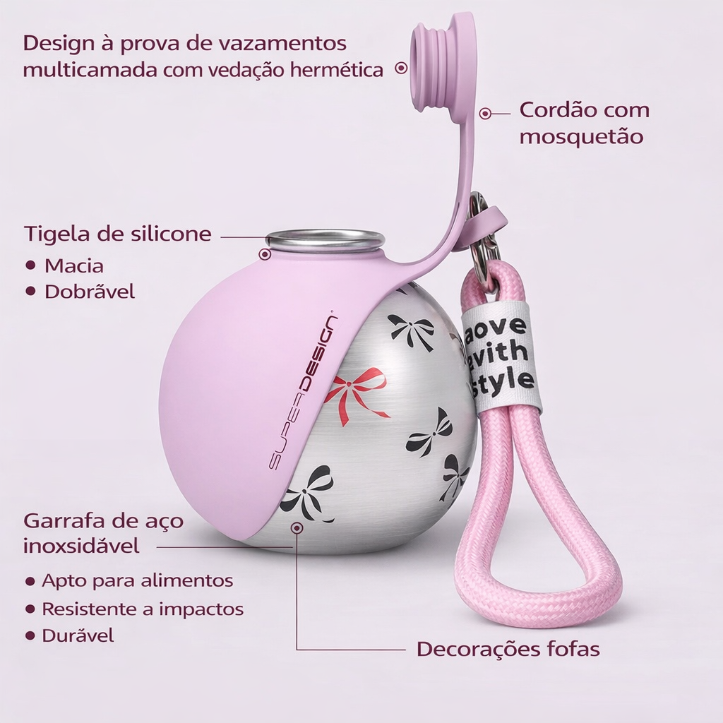 Garrafa De Água Portátil Para Cachorro